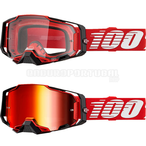 Óculos 100% ARMEGA Vermelho 2024 (com Lente espelhada: 113,25€)