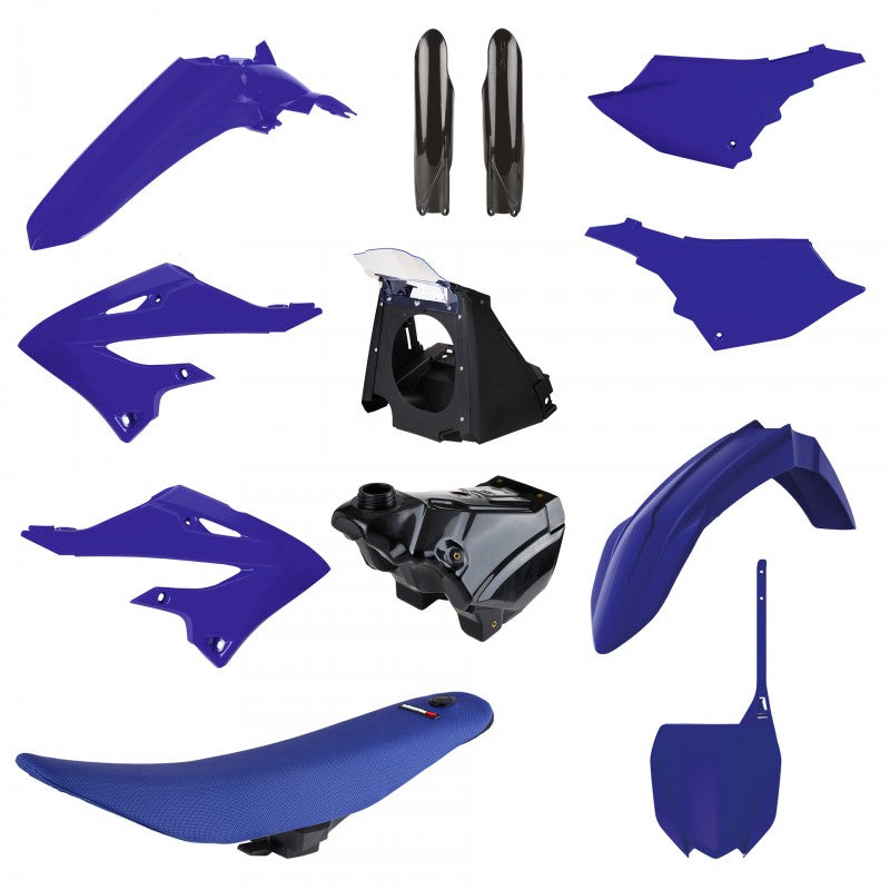Polisport Plastic Kit For Yamaha Restyling YZ 125 YZ 250 From 2002 To 2020 With Fork Guards And Polisport Airbox