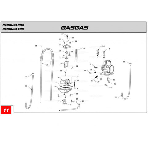 Gigleur de Altas 185 GAS GAS (Ref. 26)