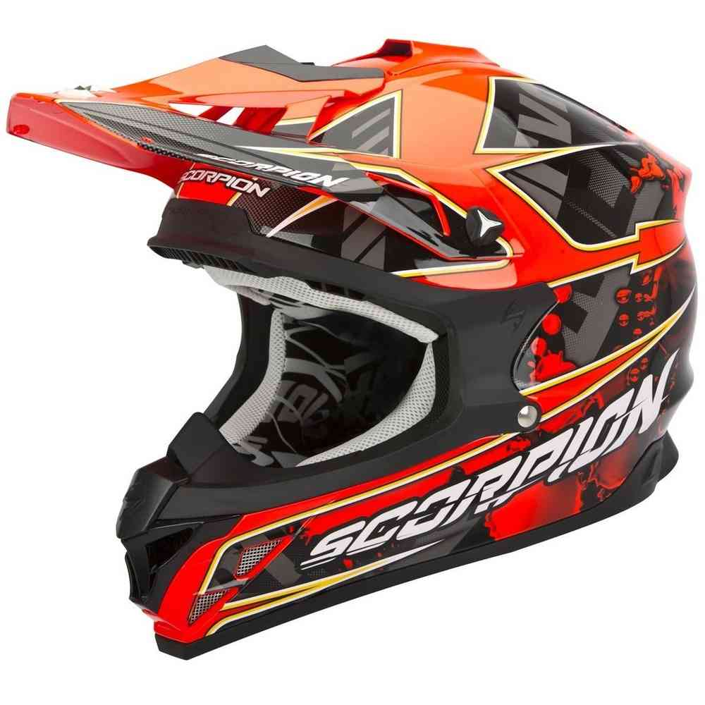 セキュリティ・セーフティ Scorpion VX-15 Evo Air Magma Capacete SCORPION VX-15 EVO AIR MAGMA Preto/ Vermelho 2015