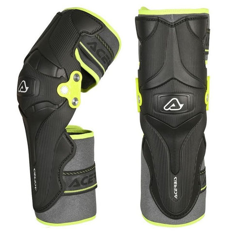 Joelheiras Semi-ortopédicas ACERBIS X-STRONG Preto/Amarelo