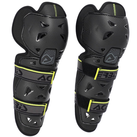 Joelheiras ACERBIS PROFILE 2.0 Preto/Amarelo Flúor Adulto