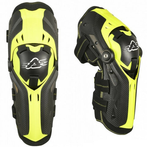 Joelheiras ACERBIS GORILLA Preto/ Amarelo Flúor