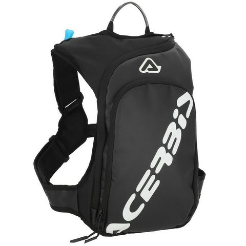 Mochila de Hidratação ACERBIS SATHER LOGO Preto/Branco 2 Litros
