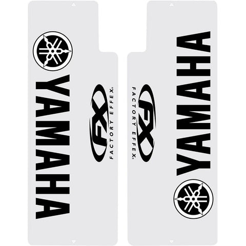 Jogo de Autocolantes de Forqueta FACTORY EFFEX UPPER FORK YAMAHA Transparente Preto