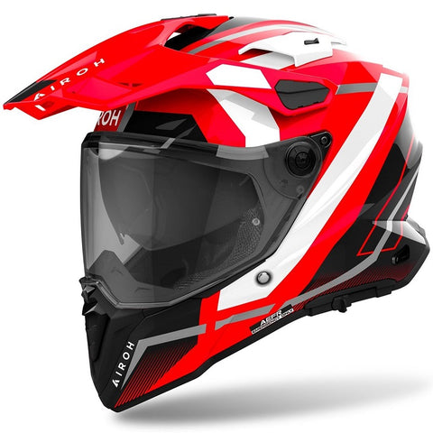 Capacete AIROH COMMANDER 2 MAVICK Vermelho Gloss