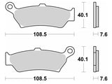 Pastilhas Travão Trás SBS SINTERED STREET BMW R 1300 GS 1