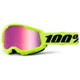 Óculos 100% STRATA 2 NEON YELLOW 2024 (com Lente espelhada: 40,90€)