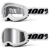 Óculos 100% STRATA 2 WHITE 2024 (com Lente espelhada: 40,90€)