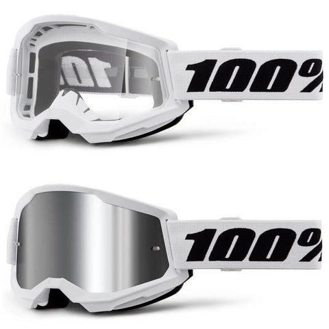 Óculos 100% STRATA 2 WHITE 2024 (com Lente espelhada: 40,90€)