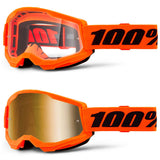 Óculos 100% STRATA 2 NEON ORANGE 2024 (com Lente espelhada: 40,90€)