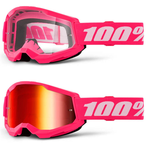 Óculos 100% STRATA 2 PINK 2024 (com Lente espelhada: 40,90€)