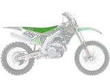 Capa de Assento BLACKBIRD PYRAMID KAWASAKI KX 250F 21-24, KX 450F 19-23 Verde 2
