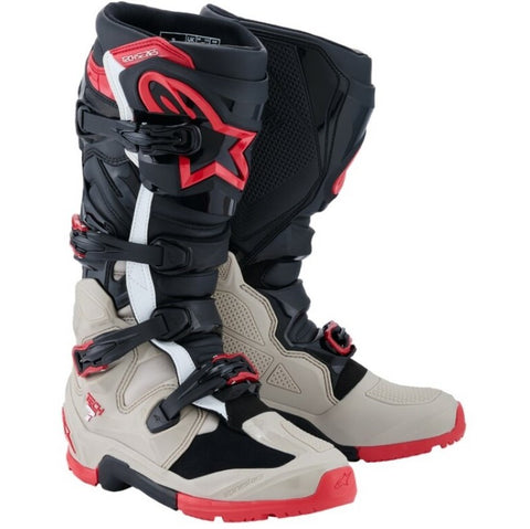 Botas ALPINESTARS TECH 7 ENDURO 2026 Preto/ Cinza Claro/ Vermelho