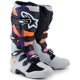 Botas ALPINESTARS TECH 7 Preto/Cinza Claro/Laranja Flúor/Rosa 2026