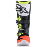 Botas ALPINESTARS TECH 7S Cinzento Escuro/Vermelho Flúor/Amarelo Flúor 2026 1