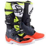 Botas ALPINESTARS TECH 7S Cinzento Escuro/Vermelho Flúor/Amarelo Flúor 2026