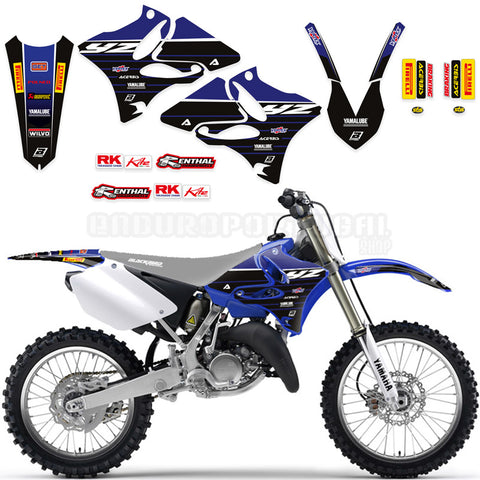 Kit de Autocolantes BLACKBIRD RÉPLICA TEAM YAMAHA FACTORY RACING 20 para YAMAHA YZ 125/250 02-14