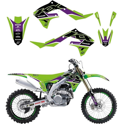 Kit de Autocolantes BLACKBIRD DREAM 5 KAWASAKI KX 250F 21-24, KX 450F 19-23