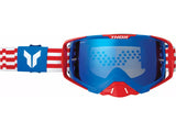 Óculos THOR ACTIVATE PATRIOT Vermelho/Branco/Azul 2025 - Lente Azul