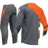 Conjunto THOR SECTOR CHECKER Charcoal/Orange 2024 - Camisola L ; Calças 32