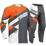 Conjunto THOR SECTOR CHECKER Charcoal/Orange 2024 - Camisola L ; Calças 32