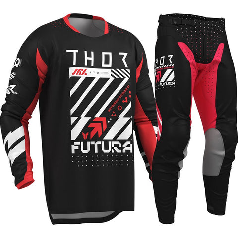 Conjunto THOR LAUNCHMODE FUTURA Preto/Vermelho 2026