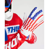 Luvas THOR LAUNCHMODE PATRIOT Vermelho/Branco/Azul 2025
