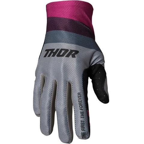Luvas THOR ASSIST REACT Cinza/Roxo