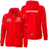 Sweat com Fecho Central e Capuz GAS GAS RÉPLICA TEAM ZIP HOODIE 2023