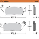 Pastilhas Travão Frente MOTO-MASTER ROADPRO SINTER YAMAHA WR 125X 09-17, WR 250X 08-14