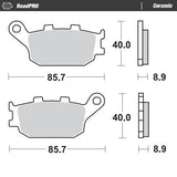 Pastilhas Travão Trás MOTO-MASTER ROADPRO CERAMIC 403104 1