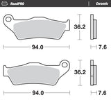 Pastilhas Travão Trás MOTO-MASTER ROADPRO CERAMIC KTM 790 ADVENTURE 19-20, 890 ADVENTURE 21-23