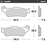 Pastilhas Travão Trás MOTO-MASTER ROADPRO CERAMIC KTM 1290 SUPER ADVENTURE 15-23