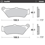 Pastilhas Travão Frente MOTO-MASTER ROADPRO CERAMIC APRILIA TUAREG 660 22-24
