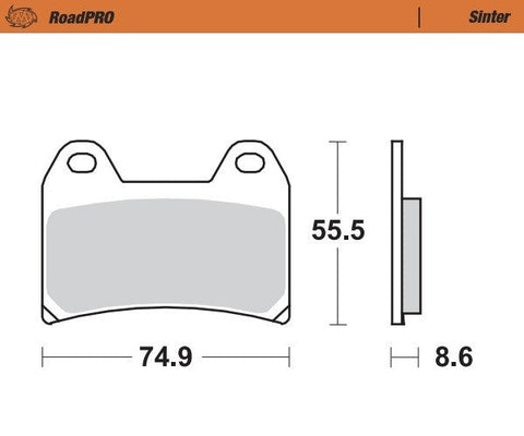 Pastilhas Travão Frente MOTO-MASTER ROADPRO SINTER KTM 790 ADVENTURE 19-20, 890 ADVENTURE 21-23