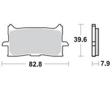 Pastilhas Travão Frente SBS SINTERED STREET HONDA CRF 1000L AFRICA TWIN 16-20, CRF 1100L AFRICA TWIN 20-24
