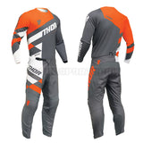 Conjunto THOR SECTOR CHECKER Charcoal/Orange 2024 - Camisola L ; Calças 32