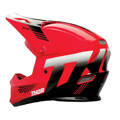 Capacete THOR SECTOR 2 CARVE RED/WHITE 2024