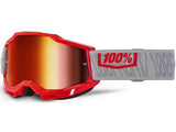 Óculos 100% ACCURI 2 GATORBAK Lente Vermelho Espelhado