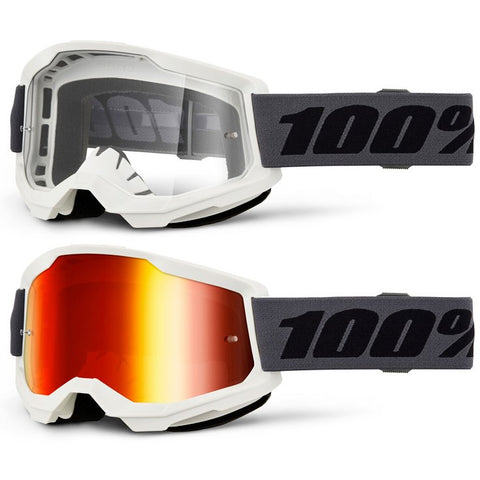 Óculos 100% STRATA 2 Branco/Cinza
