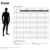 tabela tamanhos calças THOR