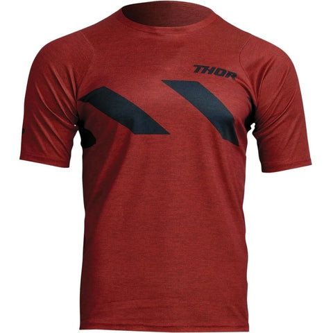Camisola Curta BTT THOR ASSIST Vermelho/Preto