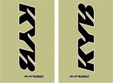 Jogo de Autocolantes de Forqueta BLACKBIRD RACING KAYABA Preto
