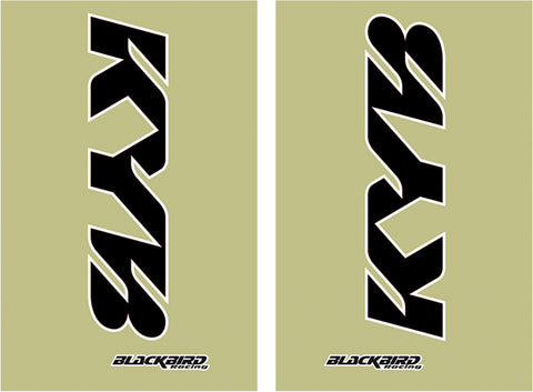 Jogo de Autocolantes de Forqueta BLACKBIRD RACING KAYABA Preto