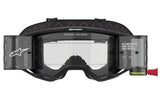 Óculos ALPINESTARS VISION 8 CORP Preto Lente Transparente ROLL-OFF