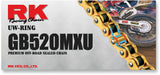 Corrente RK 520MXU Dourada 118 Elos