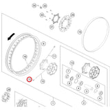Cabeça do Raio Dianteiro/Traseiro HUSQVARNA NORDEN 901 22-24 QUADRAX M5