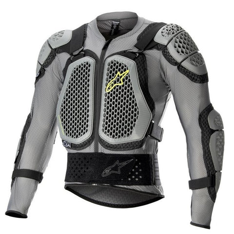 Peitoral Integral ALPINESTARS BIONIC ACTION V2 Cinzento/Preto/Amarelo Flúor 1