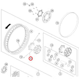 Raio de Roda Traseira Lado Cremalheira GAS GAS ES 700 22-24 M5X217 -17G 18'' INOX